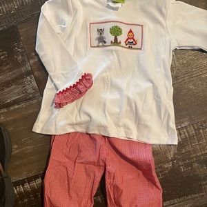 Smocked pants set